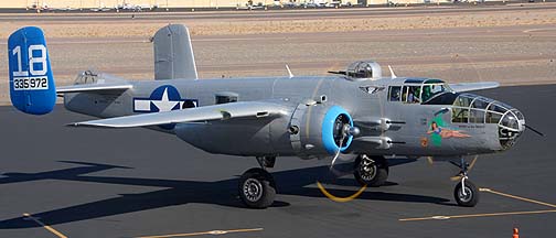 North American B-25J Mitchell Maid in the Shade N125AZ, Deer Valley, November 14, 2010